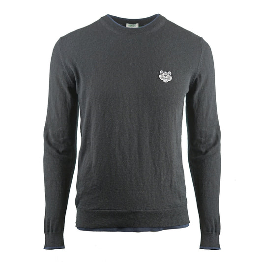Kenzo Plain Black Jumper