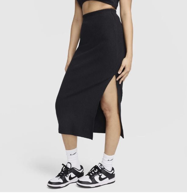 Nike Sportswear Chill Rib Black Skirt