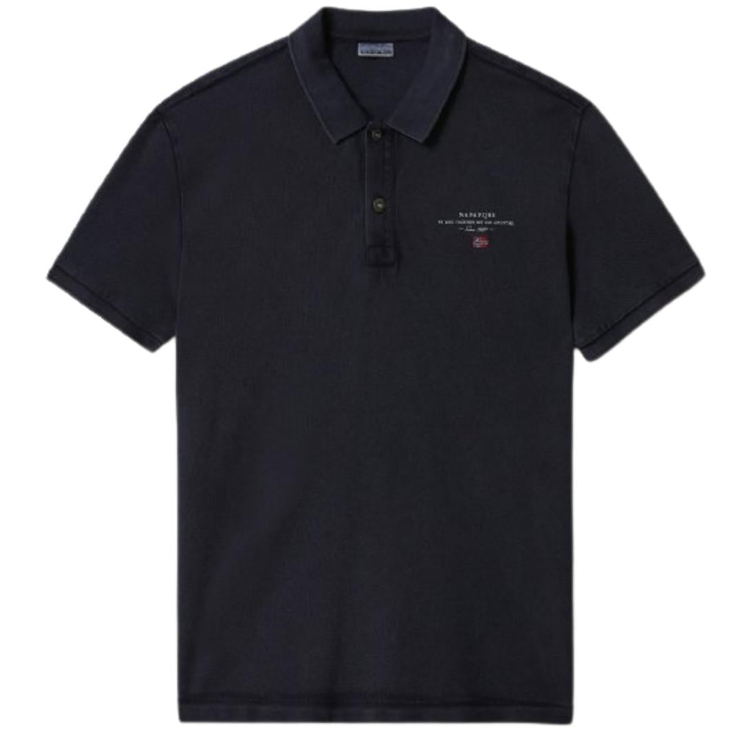 Napapijri Elbas 4 Logo Navy Blue Polo Shirt