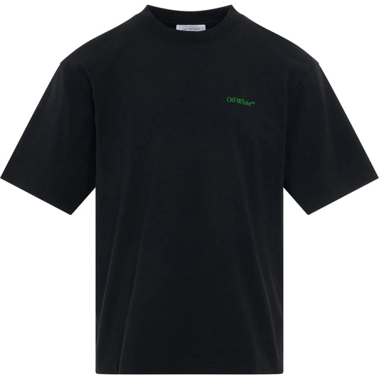 Off-White Moon Arrow Skate Fit Black T-Shirt