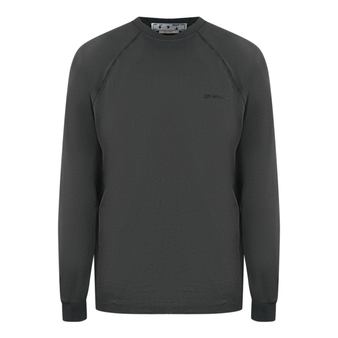 Off-White Skate Fit Diag Outline Grey Long Sleeve T-Shirt