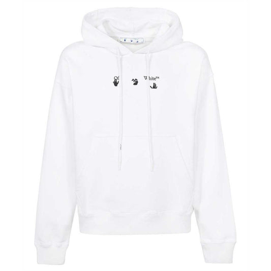 Off-White Marker Stencil Logo White Hoodie