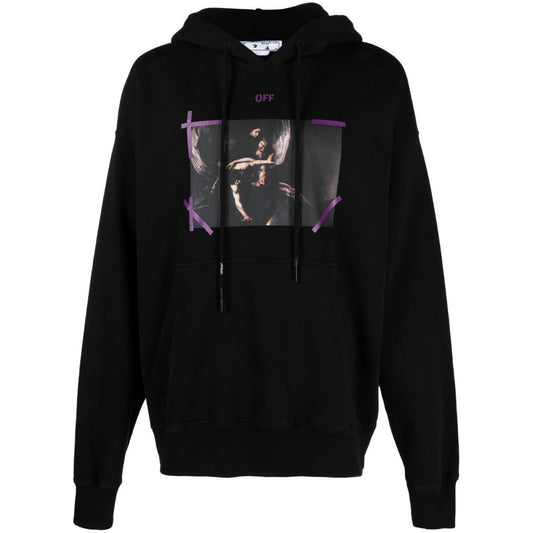 Off-White Arrow Caravaggio Mercy Skate Hood Black Orchid Hoodie
