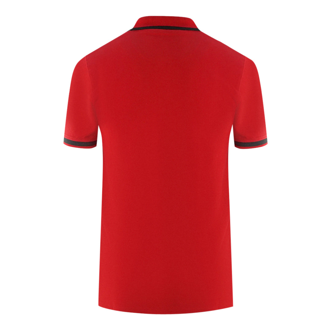 Aquascutum Tipped Aldis Red Polo Shirt
