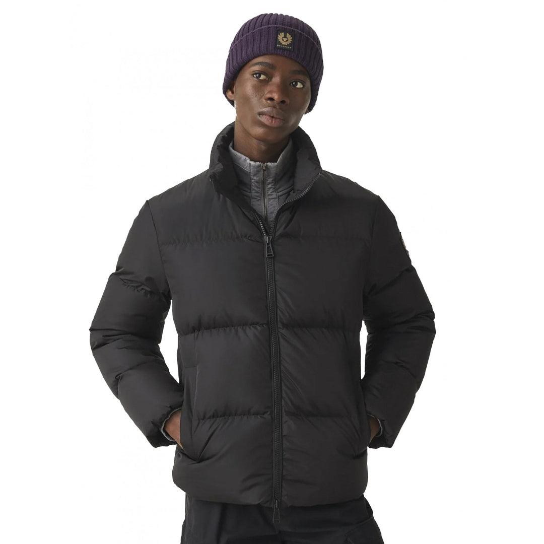Belstaff Grid Paxton Black Down Jacket