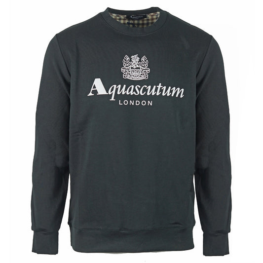 Aquascutum Waterfield Logo Black Sweatshirt