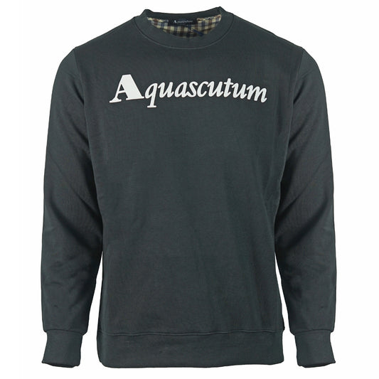 Aquascutum Box Logo Black Sweatshirt
