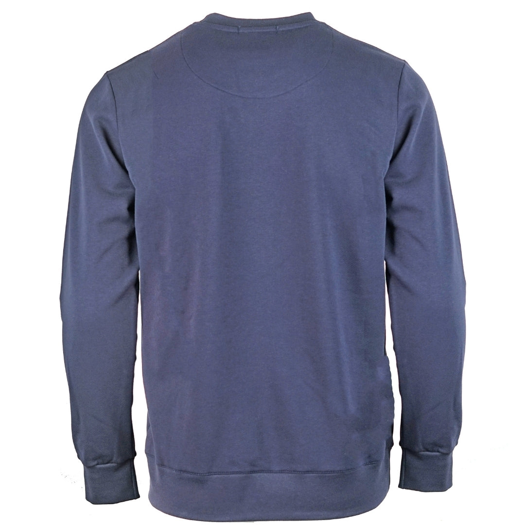 Aquascutum Box Logo Navy Sweatshirt