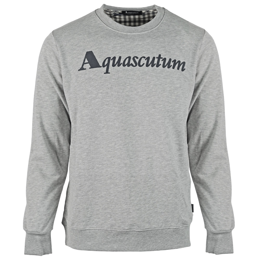 Aquascutum Box Logo Grey Sweatshirt