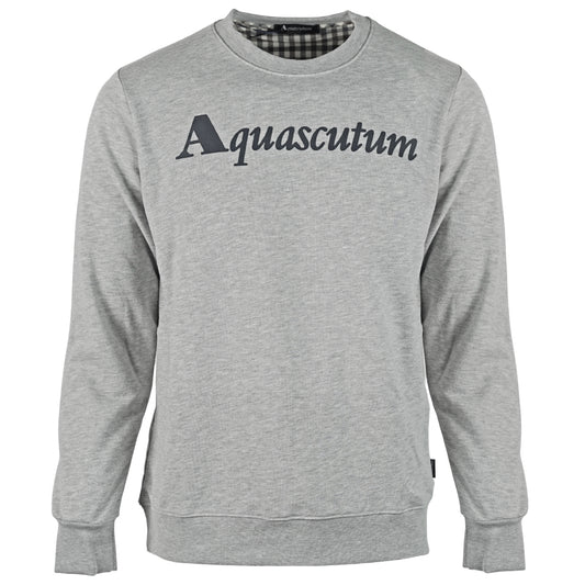 Aquascutum Box Logo Grey Sweatshirt