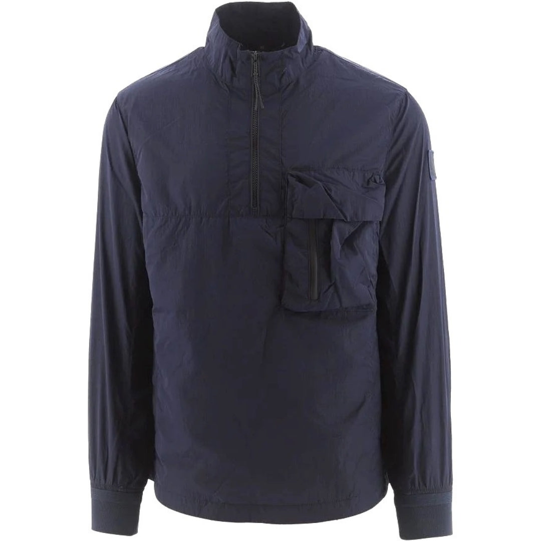Parka Ramp Belstaff Ramp Dark Ink Quarter Zip Windbreaker Jacket – Nova Clothing