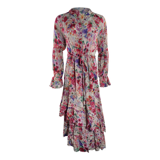 Inoa Fashion Rosetto Gardenia 1202118 Uneven Hem Dress Womens