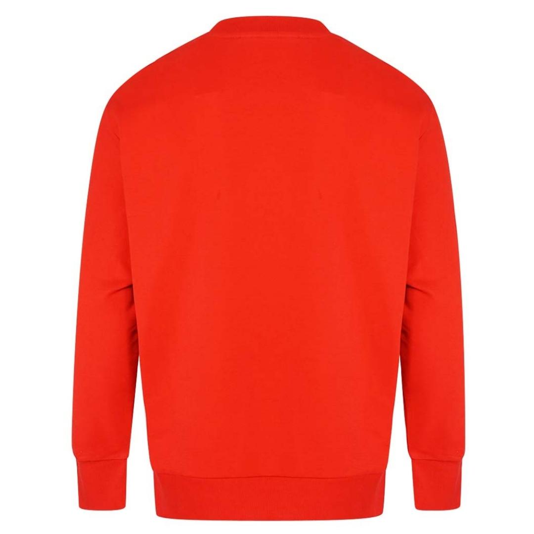 Diesel S-Girk-A74 Brand Logo Red Sweater