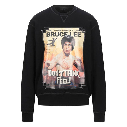 Dsquared2 Bruce Lee Don't Think Feel Black Sweater