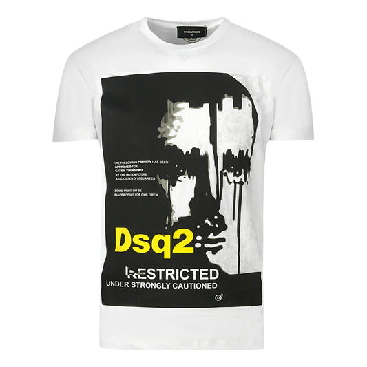 Dsquared2 Restricted Logo Cool Fit White T-Shirt
