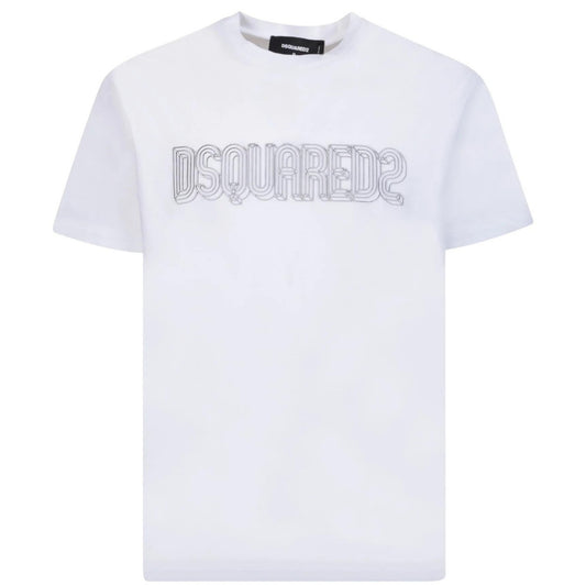 Dsquared2 Brand Logo Cool Fit White T-Shirt