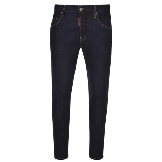 Dsquared2 Skater Jean Italian Address Logo Navy Blue Wash Jeans