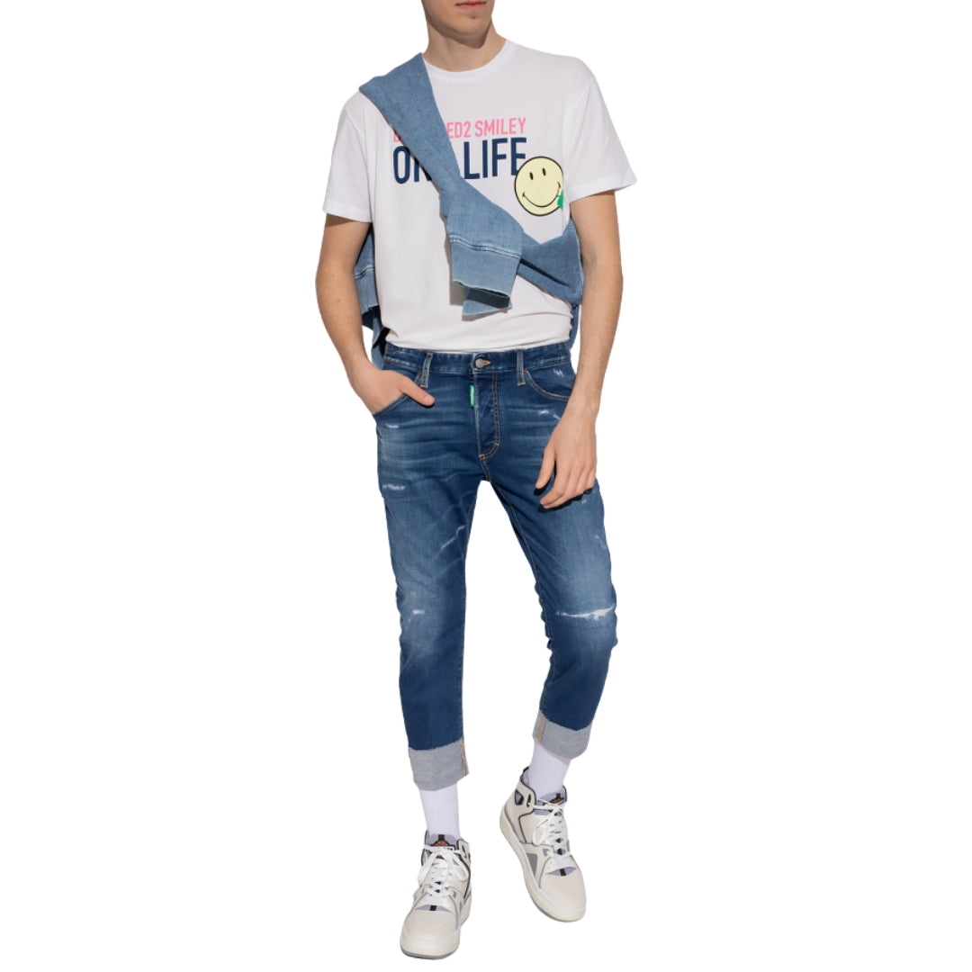 Dsquared2 Sailor Style Blue Jeans