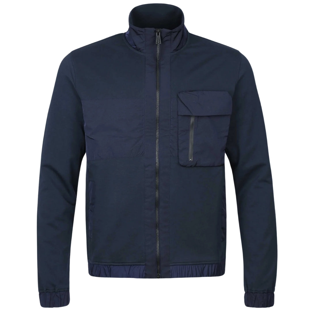 Belstaff Seal Full Zip-Up Dark Ink Blue Sweatshirt