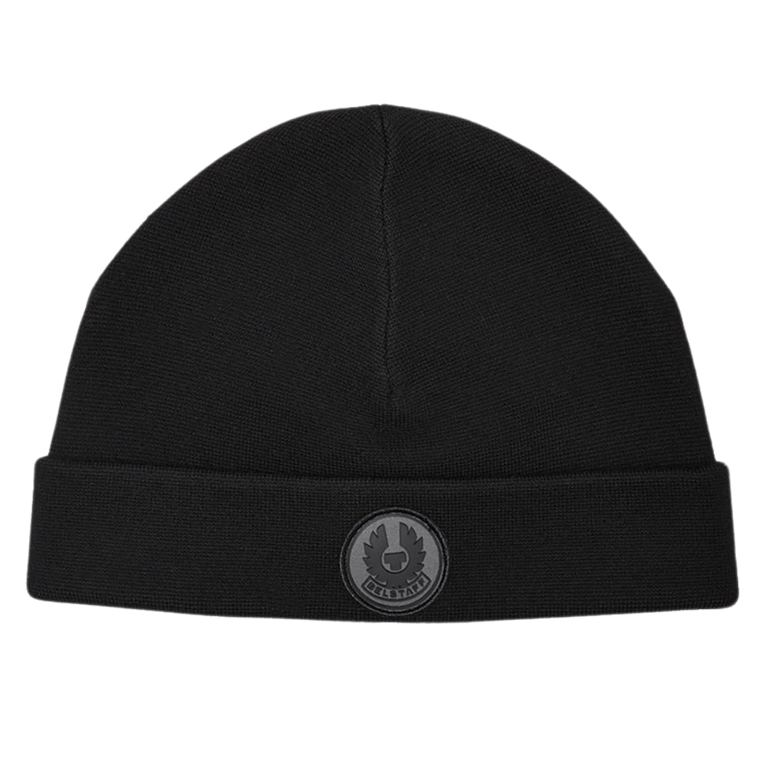 Belstaff Circle Logo Searchlight Black Beanie
