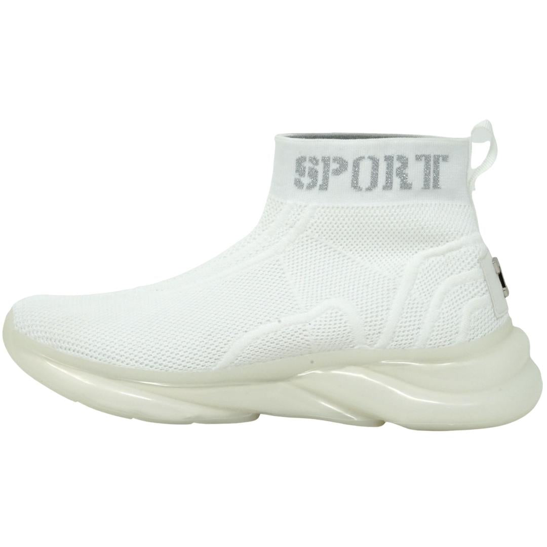 Plein Sport Hi-Top Sock White Sneakers – Nova Clothing