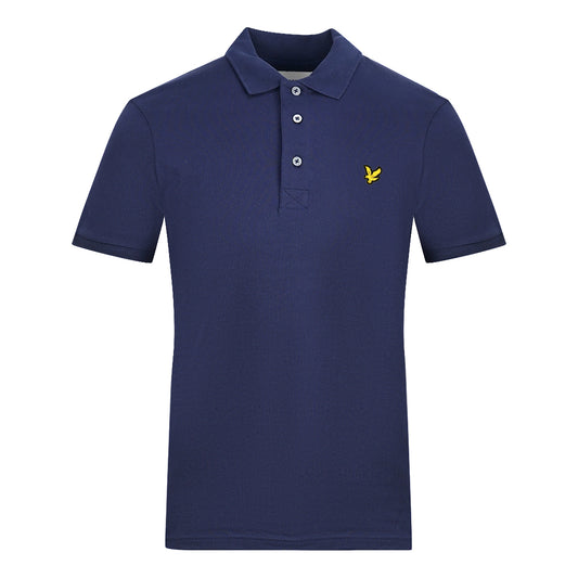 Lyle & Scott Navy Blue Plain Polo Shirt