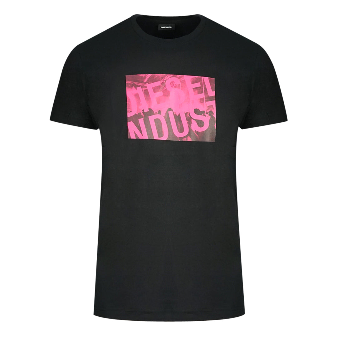 Diesel T-Diego-K16 Box Logo Black T-Shirt