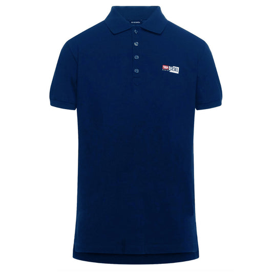 Diesel Small Diesel Logo Dark Blue Polo Shirt