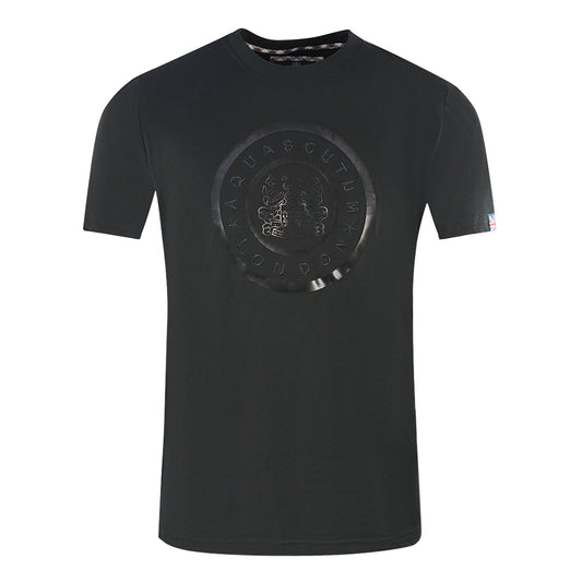 Aquascutum London Circle Logo Black T-Shirt