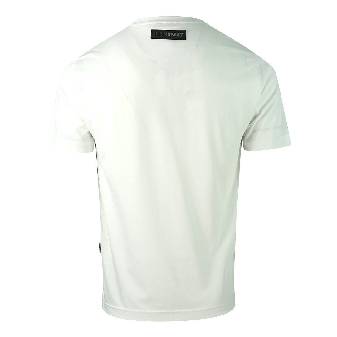 Plein Sport Block Logo White T Shirt