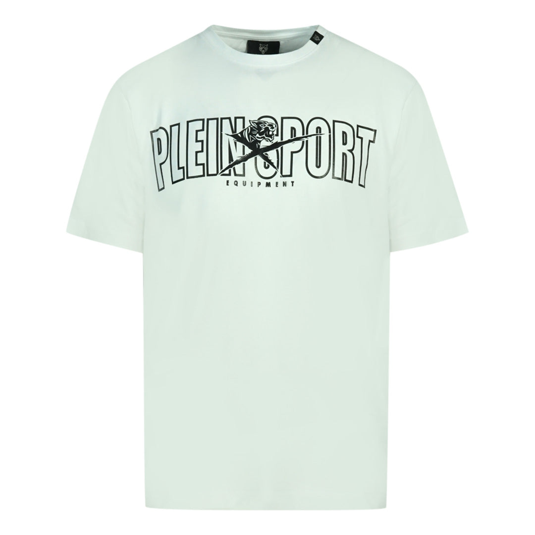 Plein Sport Bold Branded Logo White T-Shirt