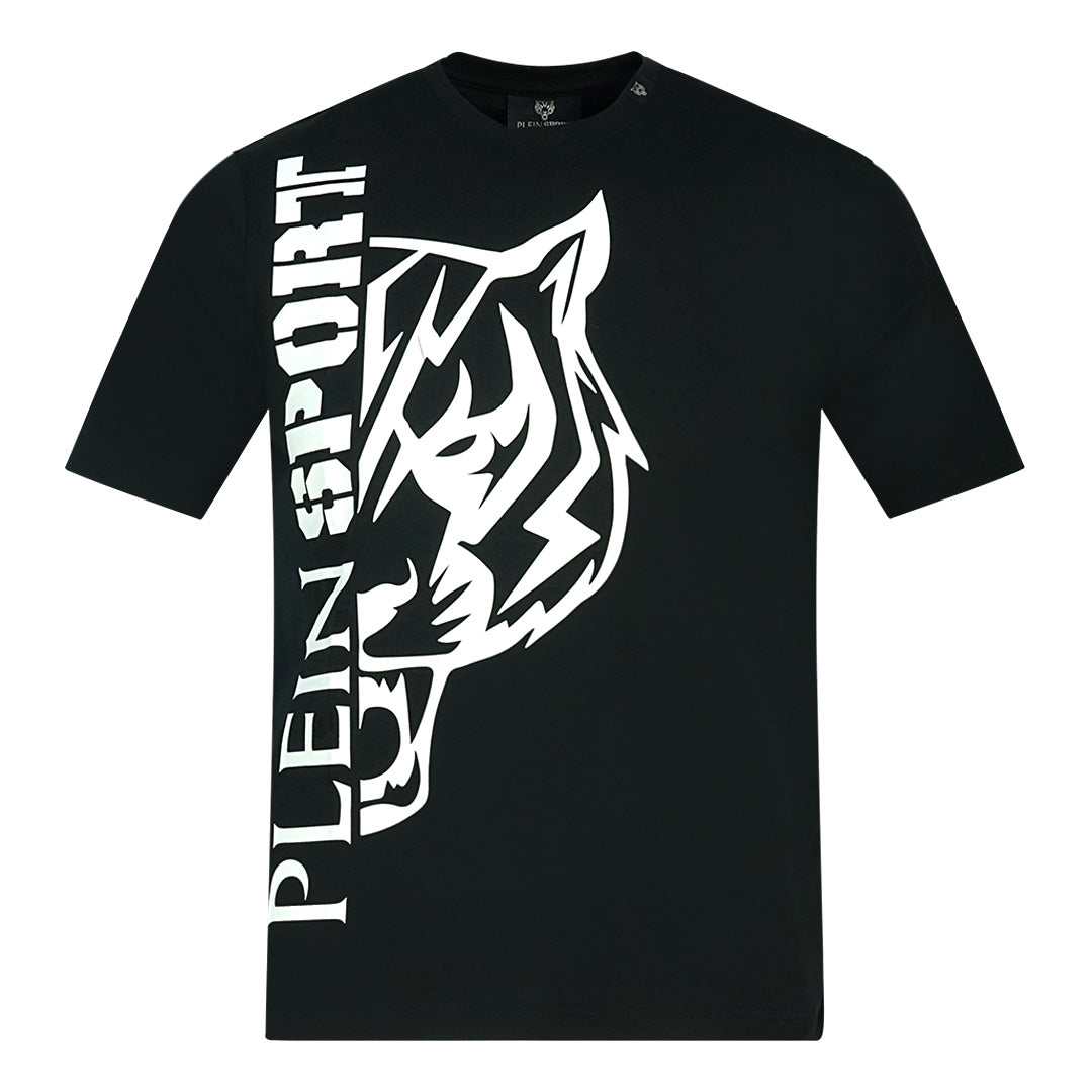 Plein Sport Tiger Side Logo Black T-Shirt