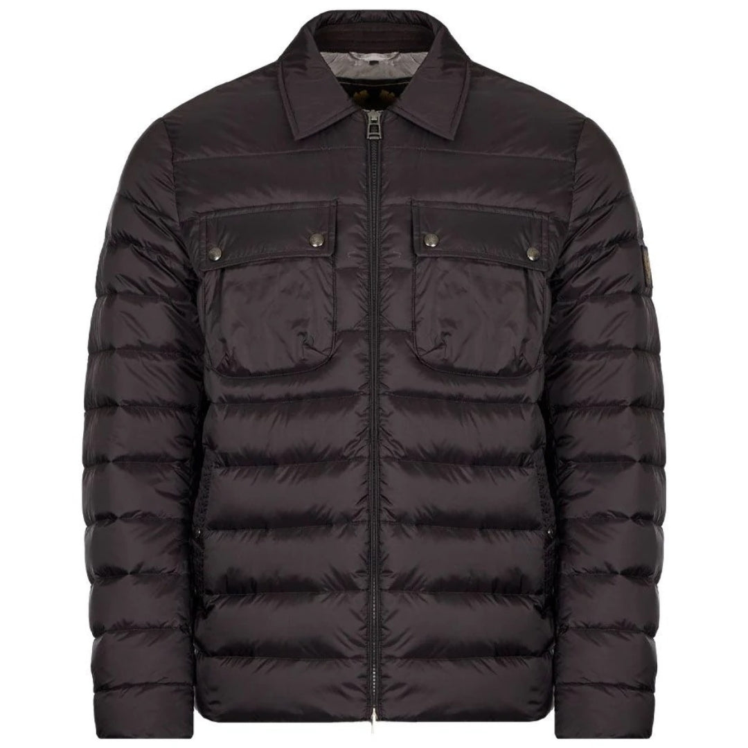 Belstaff Tour Black Down Overshirt Jacket