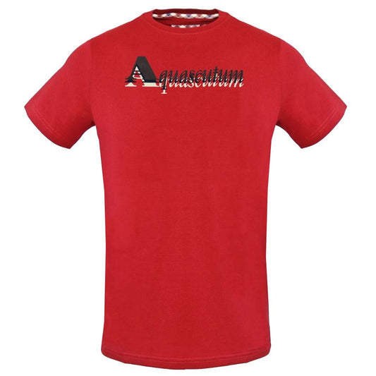 Aquascutum Layered Logo Red T-Shirt - Nova Clothing