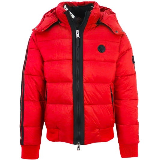 Plein Sport Padded Taped Sleeve Red Jacket