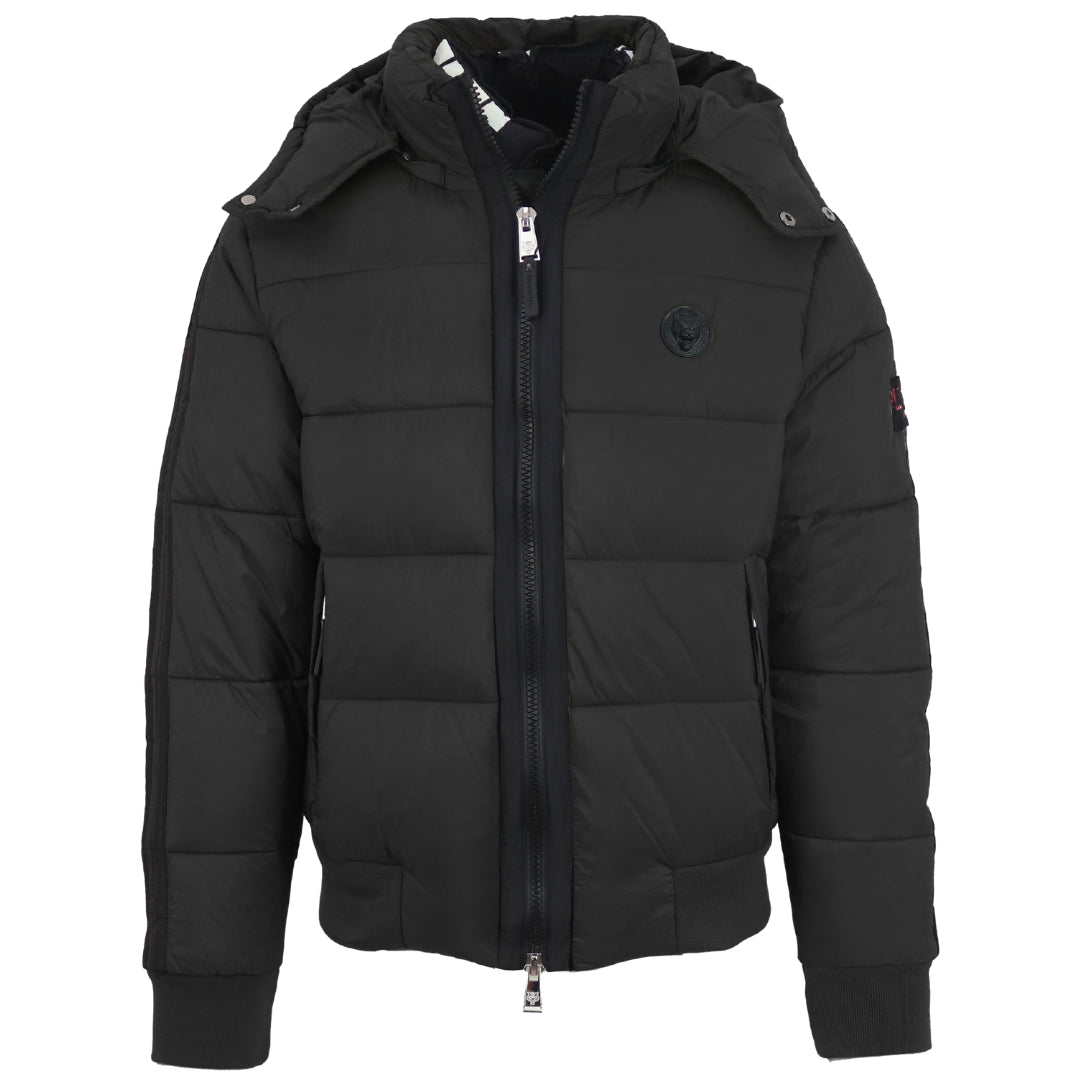 Plein Sport Padded Taped Sleeve Black Jacket