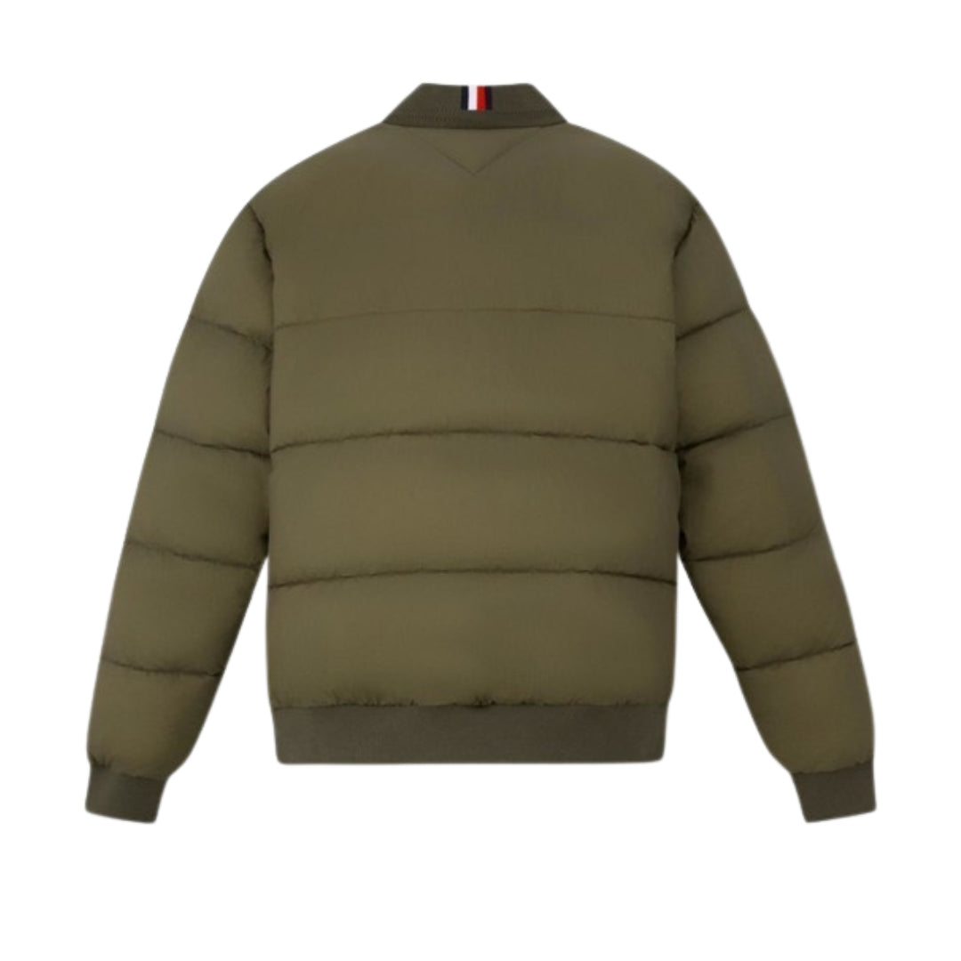 Tommy Hilfiger Green High Loft Bomber Jacket