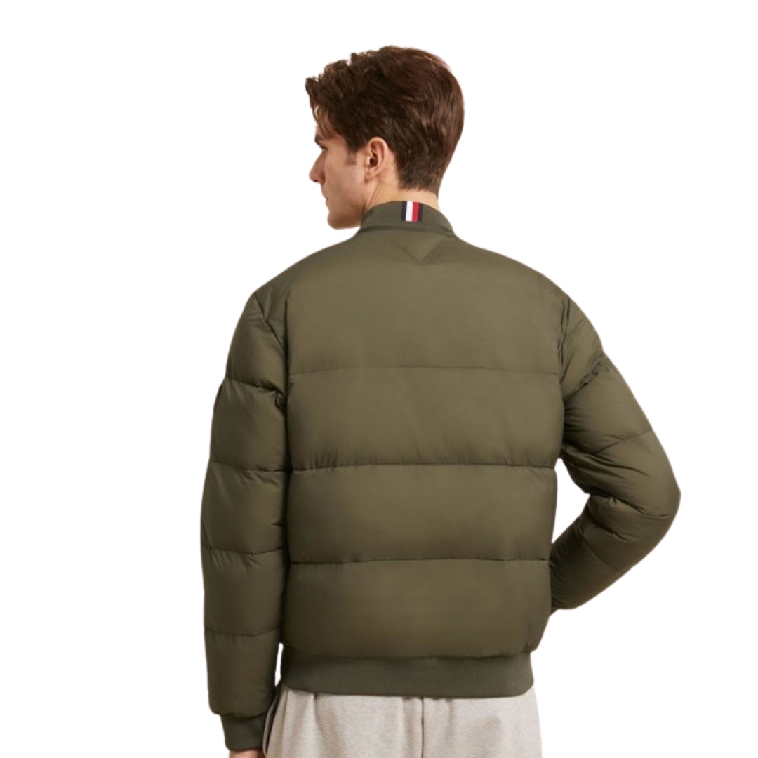 Tommy Hilfiger Green High Loft Bomber Jacket